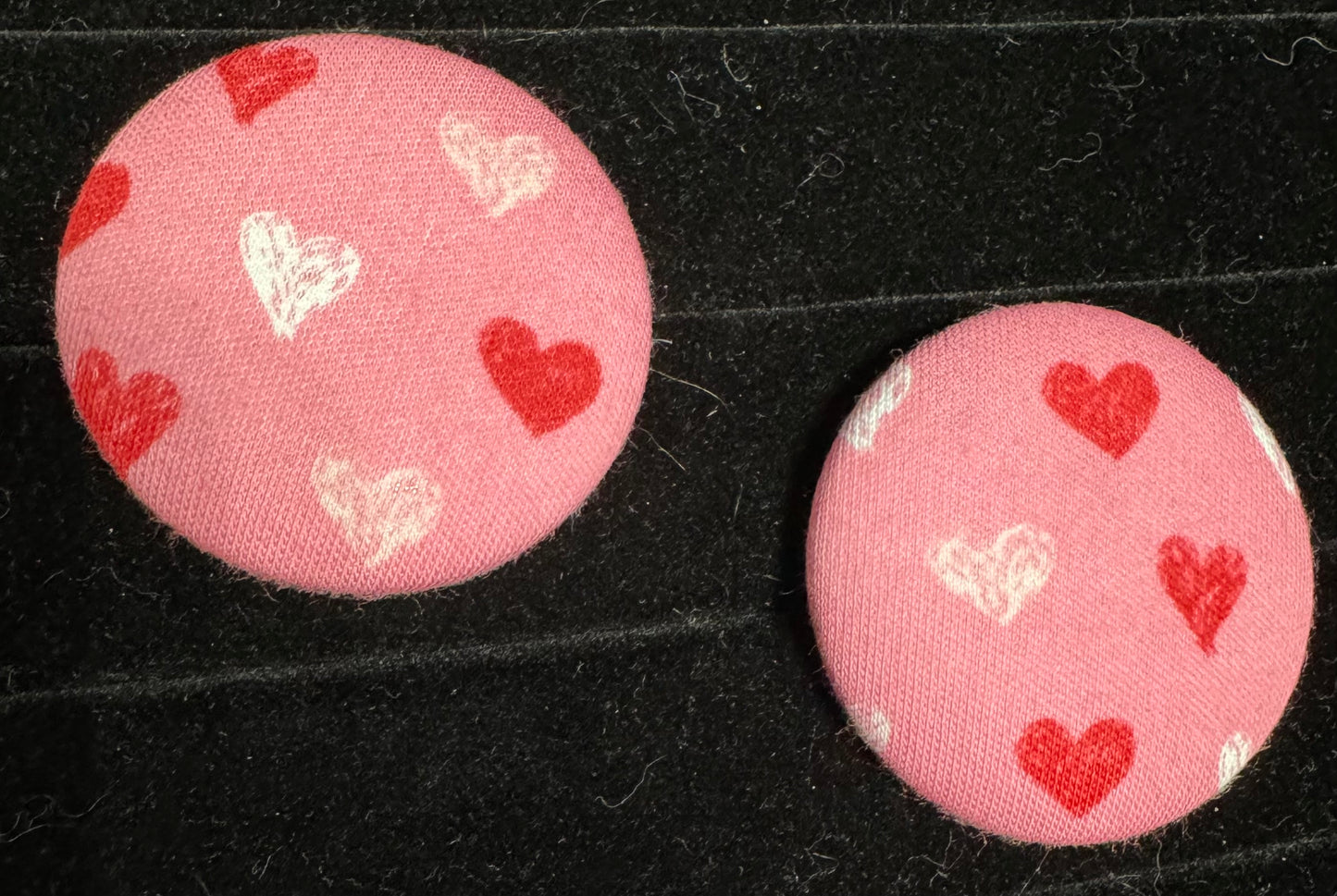 Size 75 Pink Heart Buttons